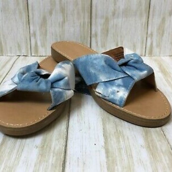 Universal Thread Melody Knotted Slide Sandals Blue 7.5 - Picture 5 of 7
